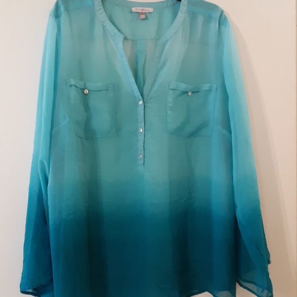 Roz & Ali Tops - Roz & Ali Semi-sheer Top